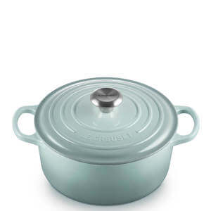 Le Creuset Signature Sea Salt Cast Iron Round Casserole 24cm